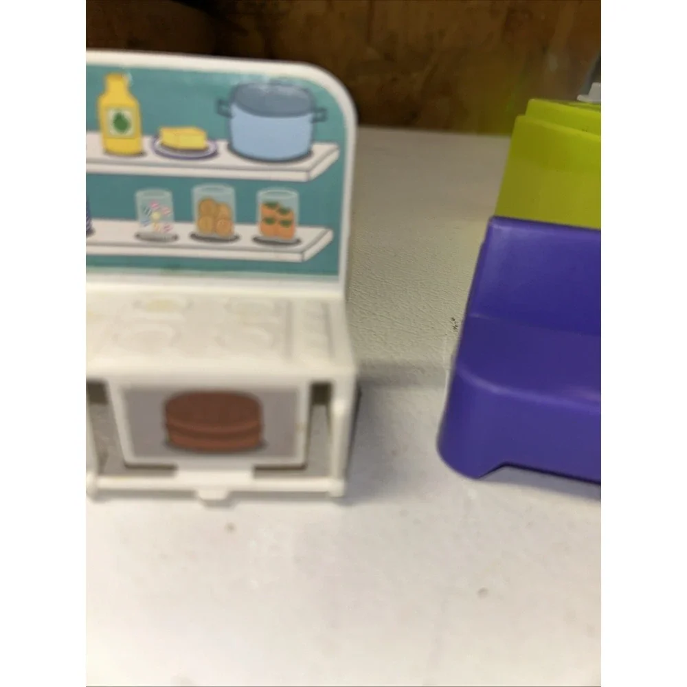 Vintage Dollhouse Green Bathtub 3 Piece Lot